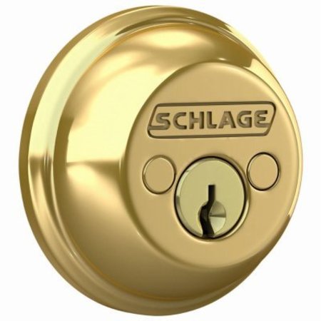 SCHLAGE LOCK BRS DBL Cyl Deadbolt B62NG505605